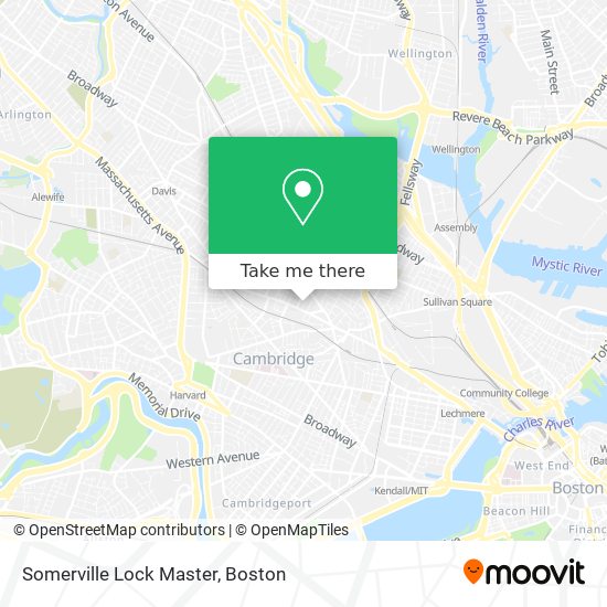 Somerville Lock Master map