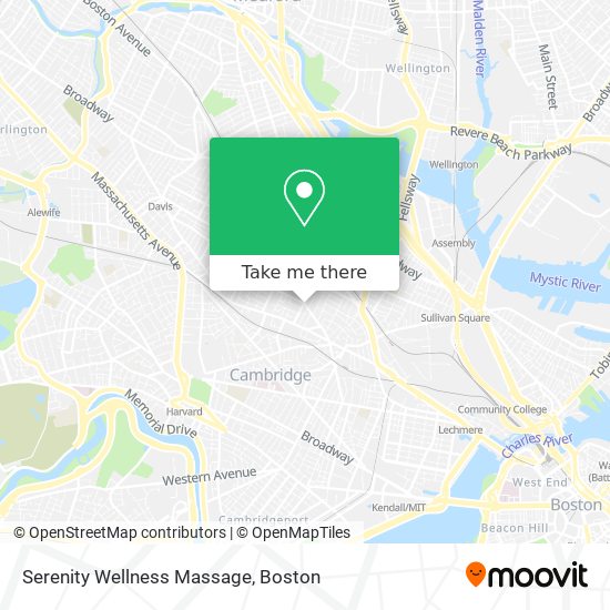 Serenity Wellness Massage map