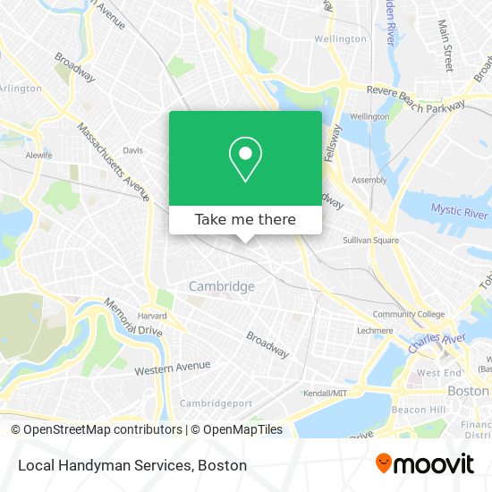 Local Handyman Services map