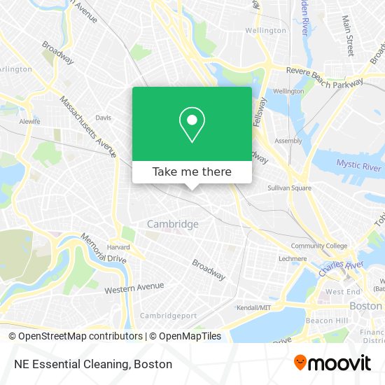 NE Essential Cleaning map