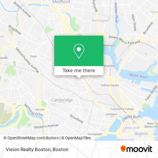 Mapa de Vision Realty Boston