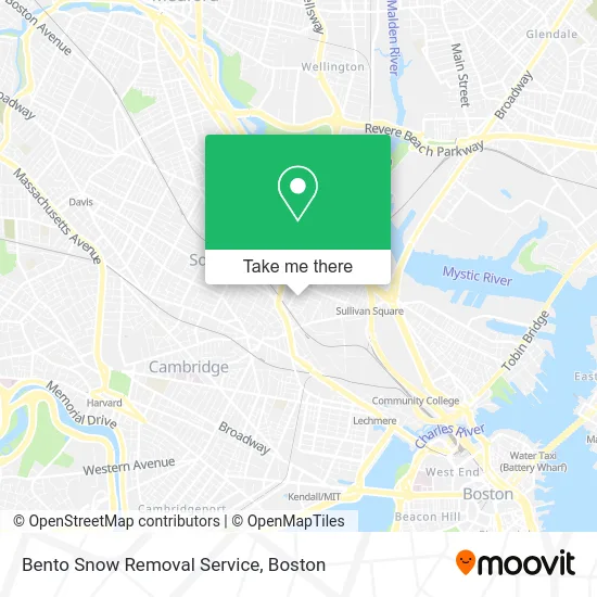 Bento Snow Removal Service map