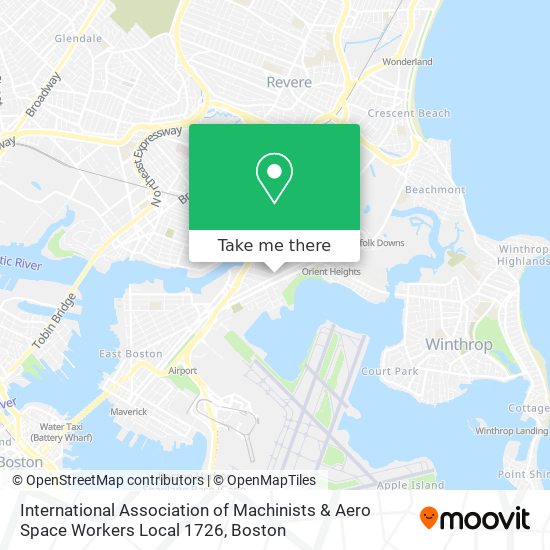 International Association of Machinists & Aero Space Workers Local 1726 map