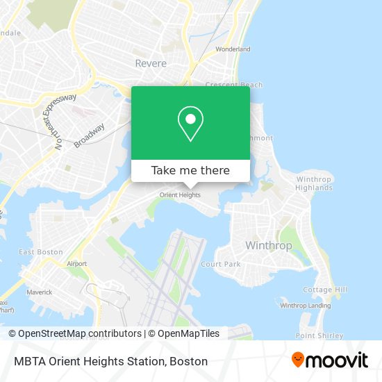 Mapa de MBTA Orient Heights Station