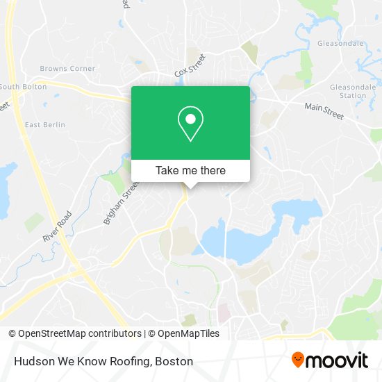 Hudson We Know Roofing map