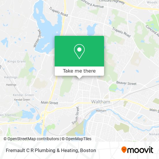 Mapa de Fremault C R Plumbing & Heating