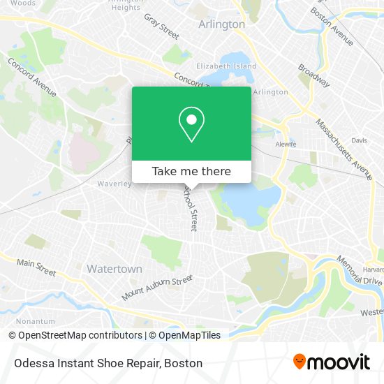 Odessa Instant Shoe Repair map