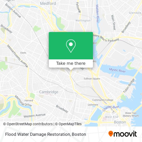 Flood Water Damage Restoration map