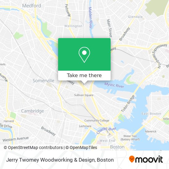 Jerry Twomey Woodworking & Design map