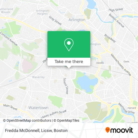 Mapa de Fredda McDonnell, Licsw