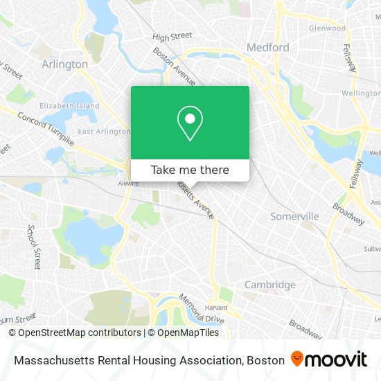 Mapa de Massachusetts Rental Housing Association