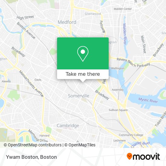 Mapa de Ywam Boston