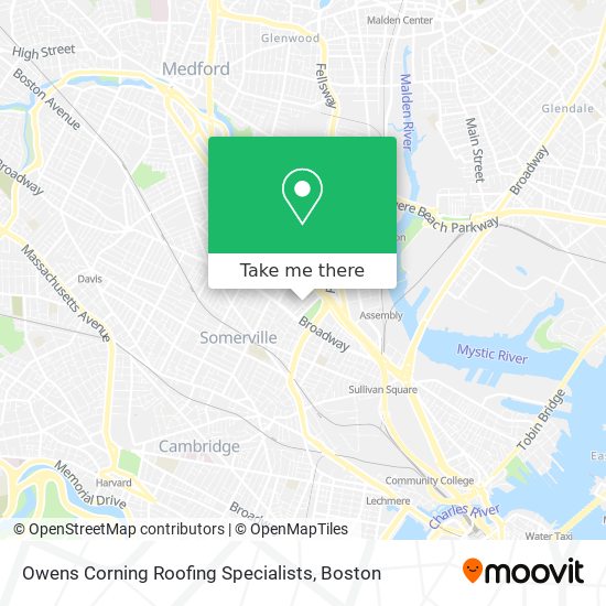 Owens Corning Roofing Specialists map