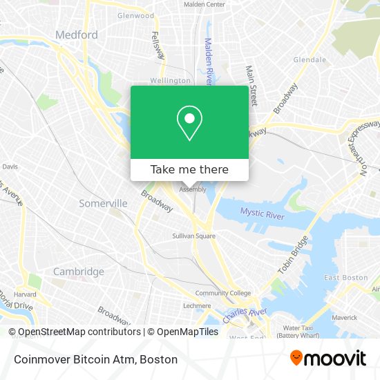 Mapa de Coinmover Bitcoin Atm