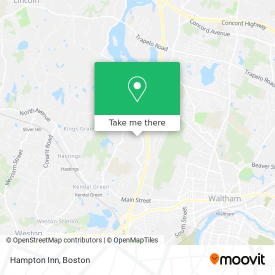 Hampton Inn map