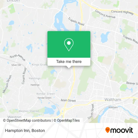 Hampton Inn map