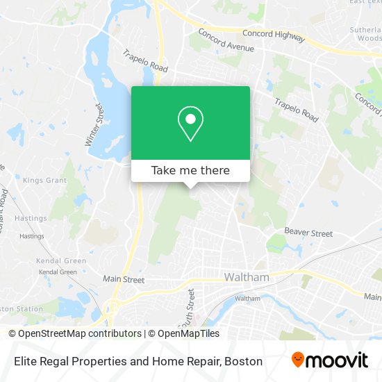 Elite Regal Properties and Home Repair map