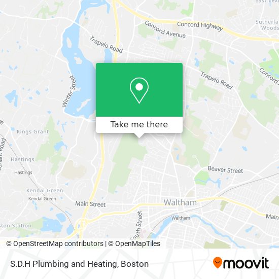 Mapa de S.D.H Plumbing and Heating