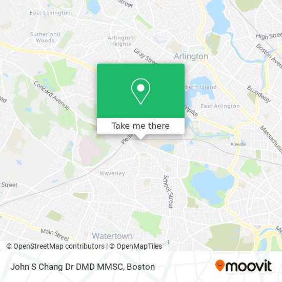 John S Chang Dr DMD MMSC map
