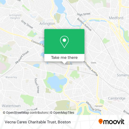 Mapa de Vecna Cares Charitable Trust