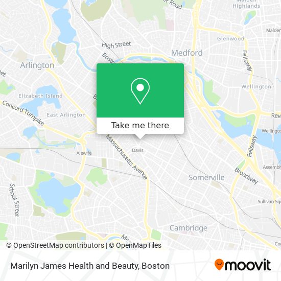 Marilyn James Health and Beauty map