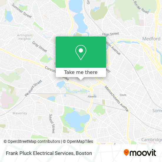 Frank Pluck Electrical Services map