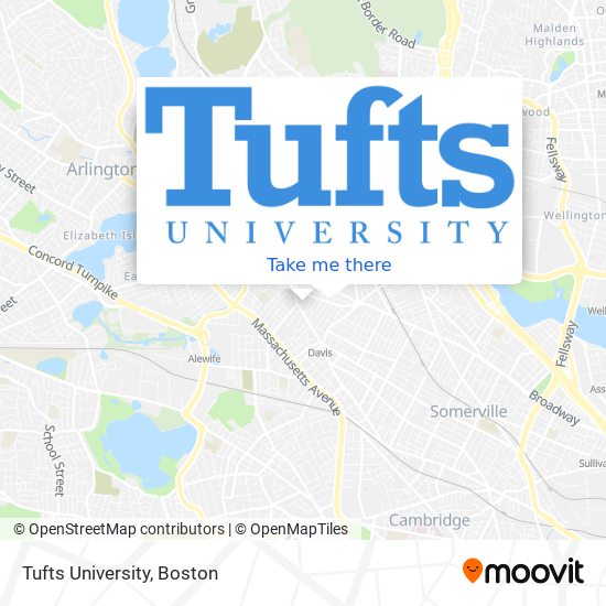Mapa de Tufts University