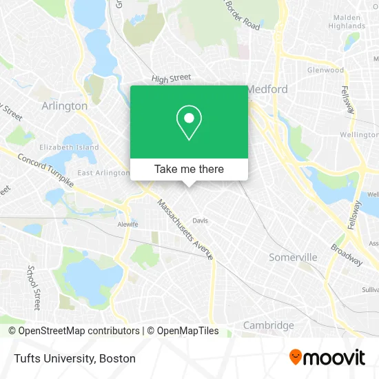 Tufts University map