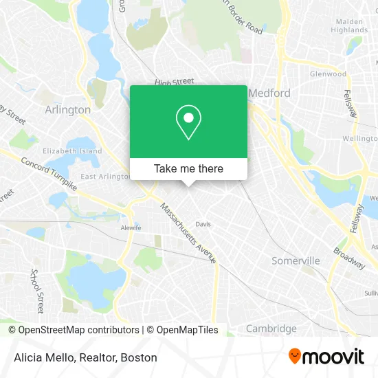 Alicia Mello, Realtor map