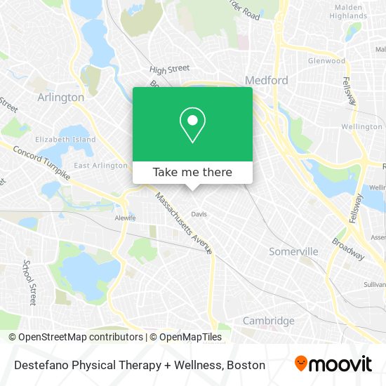 Destefano Physical Therapy + Wellness map