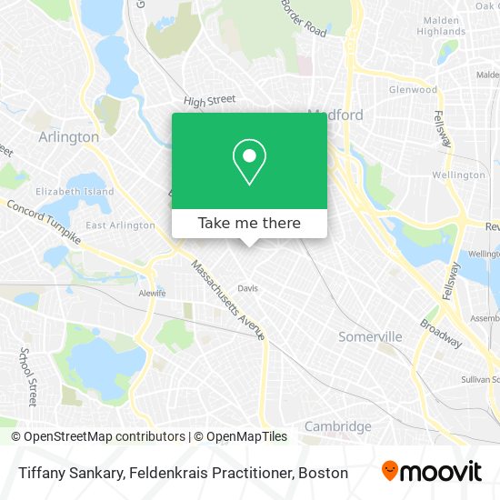 Tiffany Sankary, Feldenkrais Practitioner map
