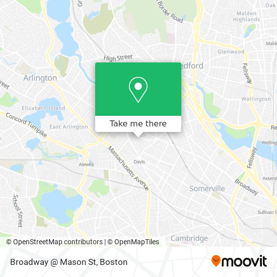 Mapa de Broadway @ Mason St
