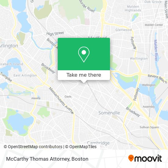 McCarthy Thomas Attorney map
