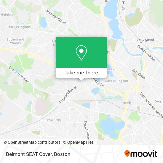 Belmont SEAT Cover map