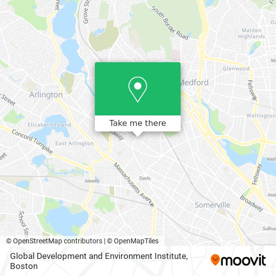 Global Development and Environment Institute map