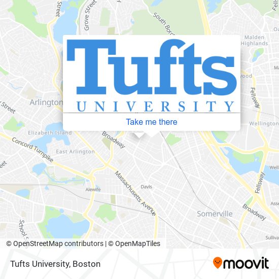 Mapa de Tufts University