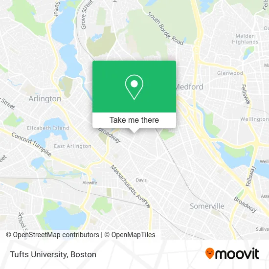 Tufts University map