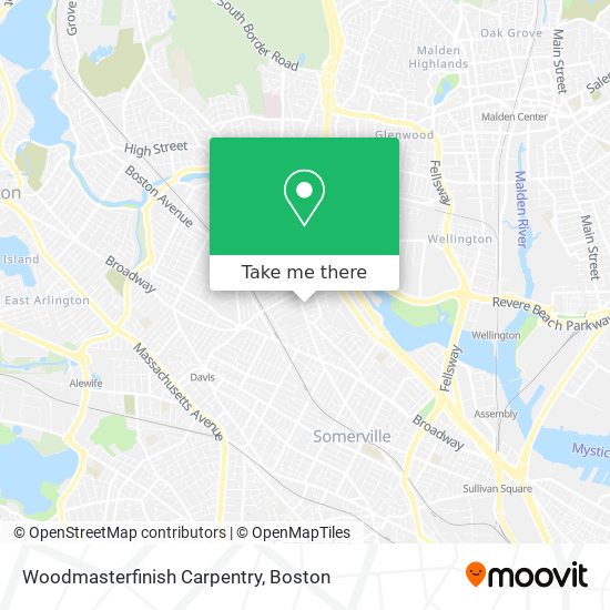 Mapa de Woodmasterfinish Carpentry