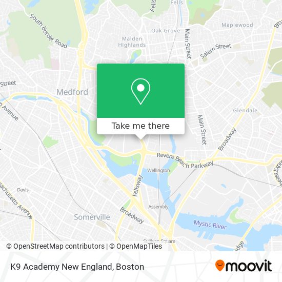 Mapa de K9 Academy New England