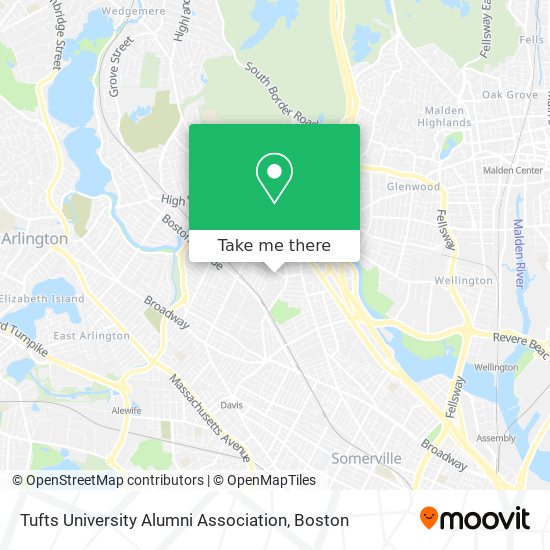 Tufts University Alumni Association map