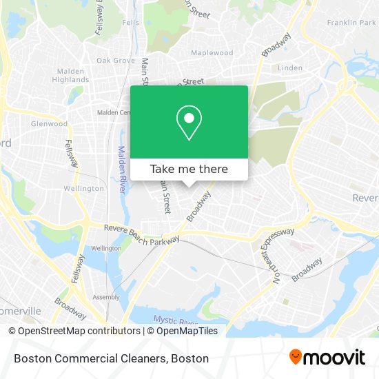 Mapa de Boston Commercial Cleaners