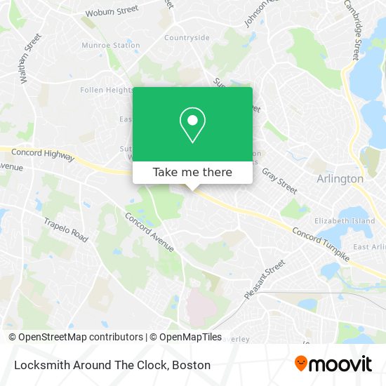 Locksmith Around The Clock map