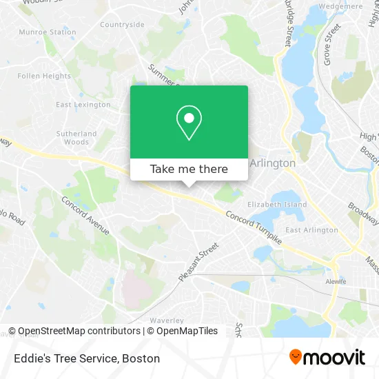 Eddie's Tree Service map