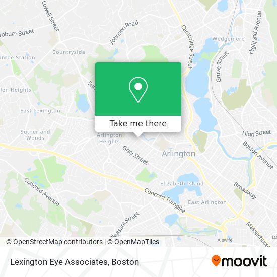 Mapa de Lexington Eye Associates