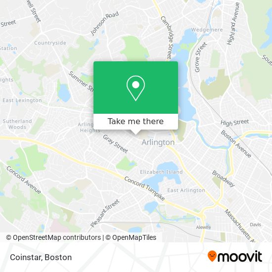 Coinstar map