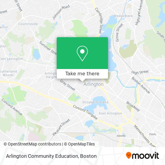 Mapa de Arlington Community Education