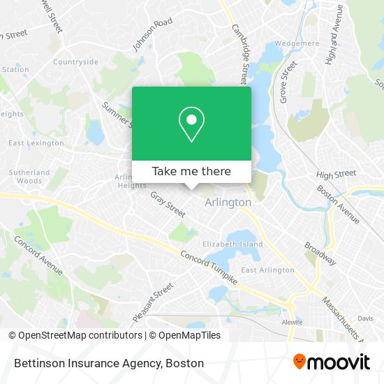 Mapa de Bettinson Insurance Agency