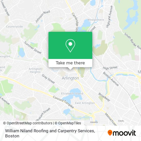 Mapa de William Niland Roofing and Carpentry Services