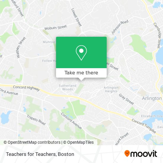 Teachers for Teachers map