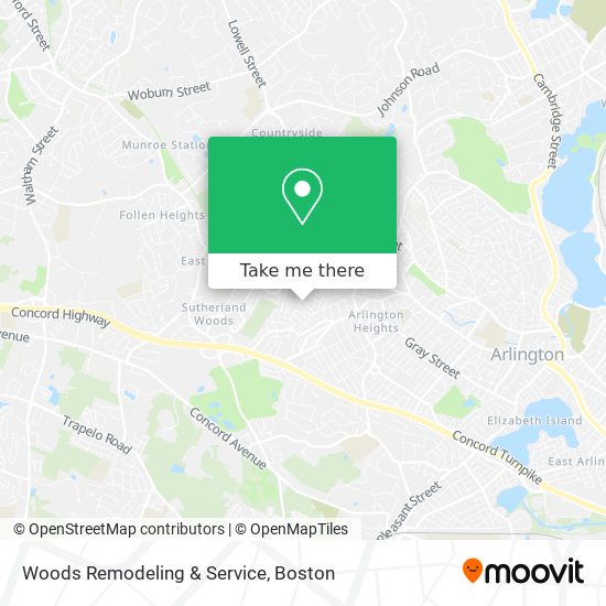 Mapa de Woods Remodeling & Service